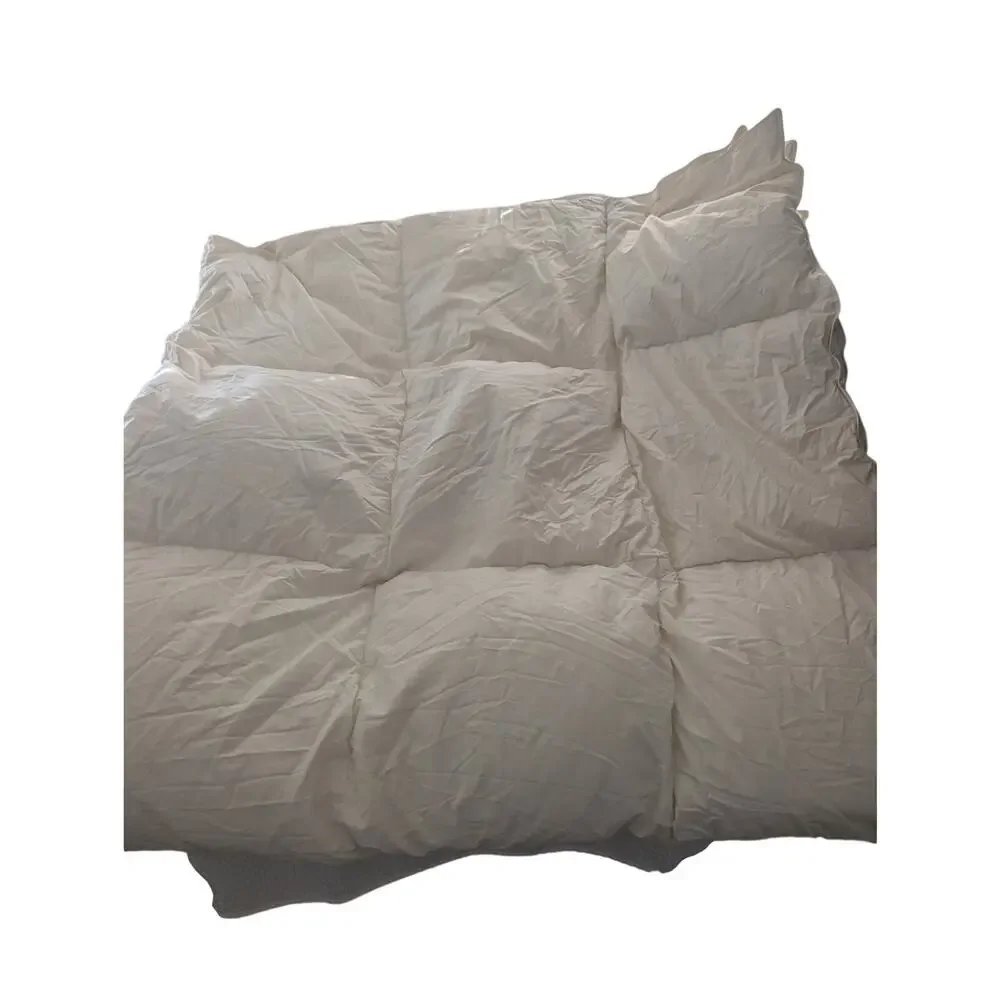 LUXE 100% WHITE GOOSE DOWN, CREAM COMFORTER! SUPER PUFFY & COMFY! SIZE FULL